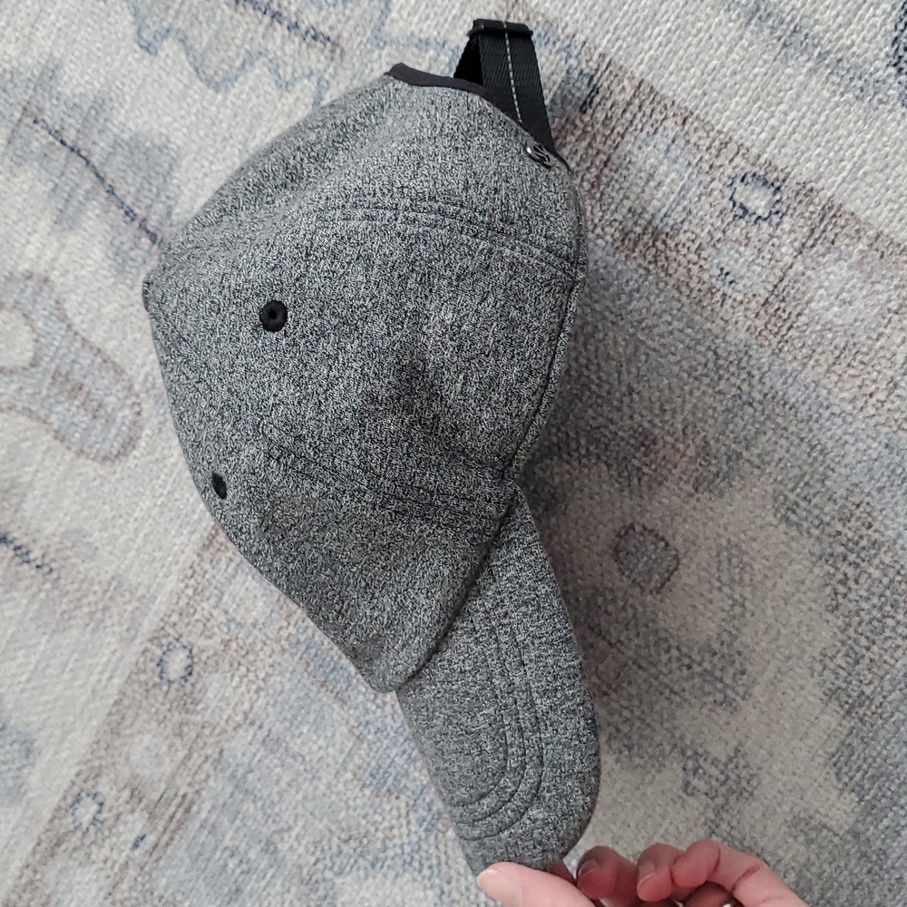 Lululemon Baseball Cap Baller Hat Heathered Gray Knit O/S - Picture 2 of 10